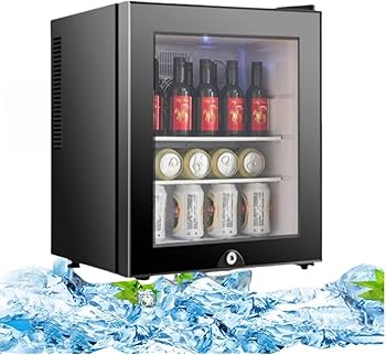 Amazon | WXQ冷蔵庫ミニ 40L 飲料冷蔵庫ガラスのドア 小型冷蔵庫